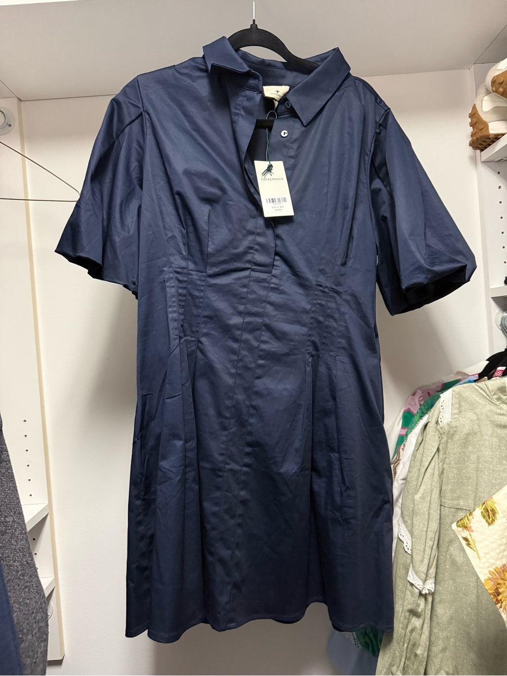 Tuckernuck Navy Delaney Mini Dress
